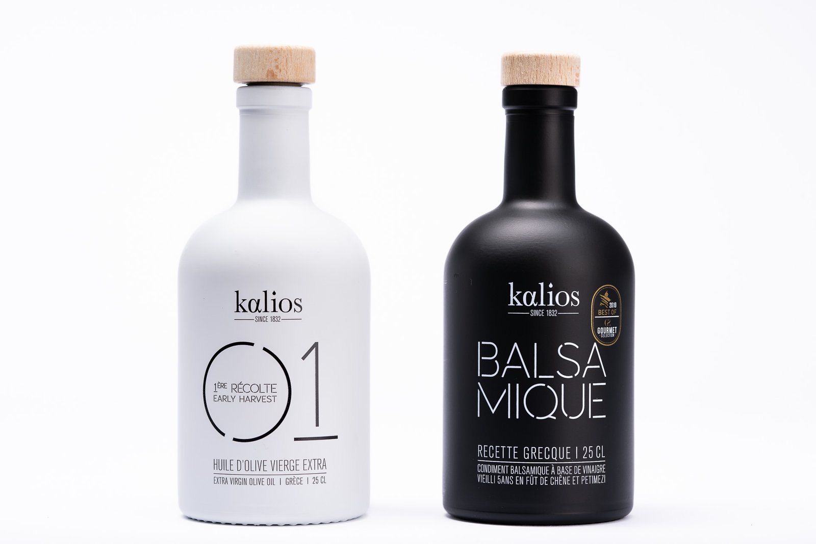 photo produit packshot huile vinaigre Kolios duo