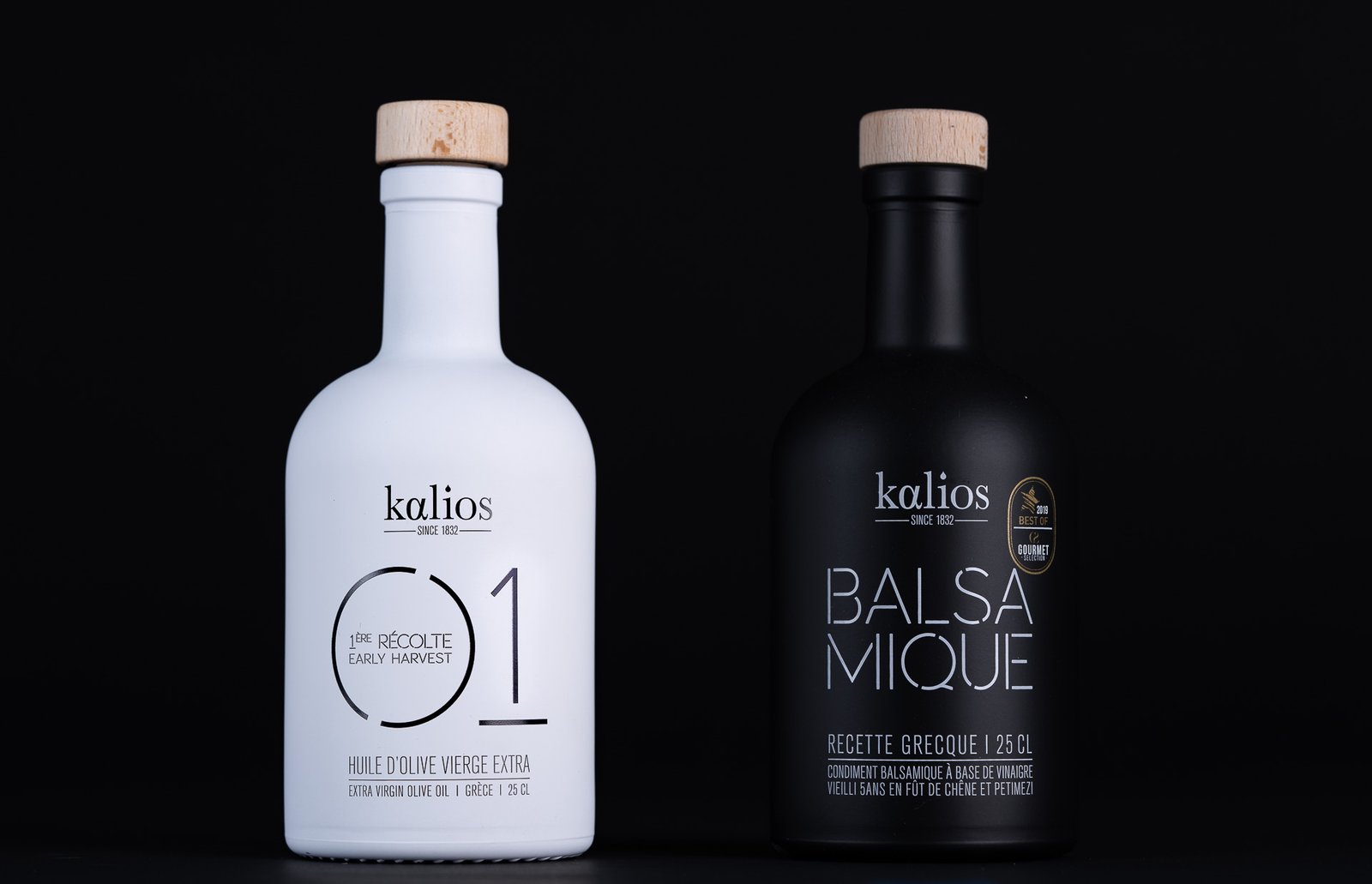 photo produit packshot huile vinaigre kolios